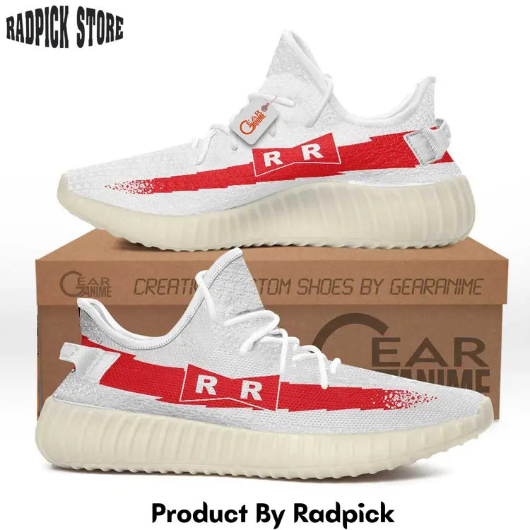 Red ribbon army symbol yeezy shoes anime sneakers  rp165165165